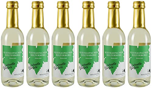 Holzwarth-Weine Riesling Mini 0,25 L 2021 Halbtrocken (6 x 0.25 l) von WirWinzer