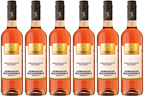 Stromberg-Zabergäu Haberschlachter Lemberger Weißherbst Kabinett 2023 Feinherb (6 x 0.75 l) von WirWinzer
