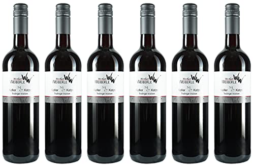 WeinGut Weiberle "KellerKatze" Trollinger 2022 Trocken (6 x 0.75 l) von WirWinzer