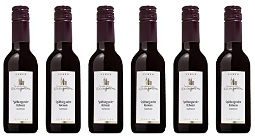 Weinmanufaktur Weingarten Spätburgunder Rotwein 0,25 L 2021 Halbtrocken (6 x 0.25 l) von WirWinzer
