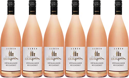 Weinmanufaktur Weingarten Spätburgunder Weißherbst 2022 Halbtrocken (6 x 1.0 l) von WirWinzer