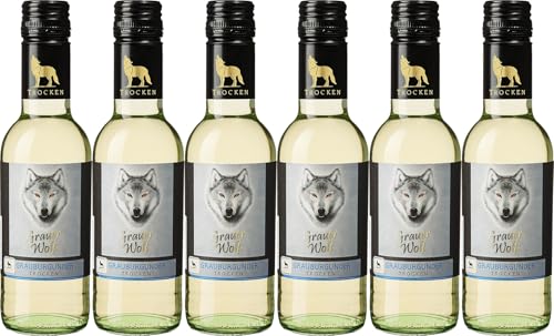 Wolfenweiler Grauer Burgunder "Grauer Wolf" Mini 0,25 L 2023 Trocken (6 x 0.25 l) von WirWinzer