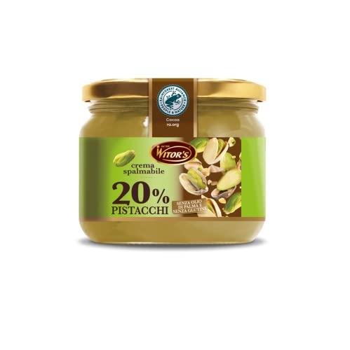 Witor's Crema Spalmabile al Pistacchio Streichfähige Creme mit Pistazien 220g von WITOR'S