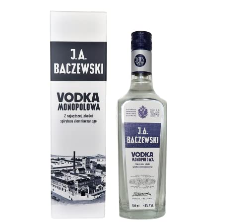 J.A. Baczewski Vodka Monopolowa in Baczewski-Geschenkbox | 0,7 L | 40% | Polnischer Premiumwodka von Wodka 1906