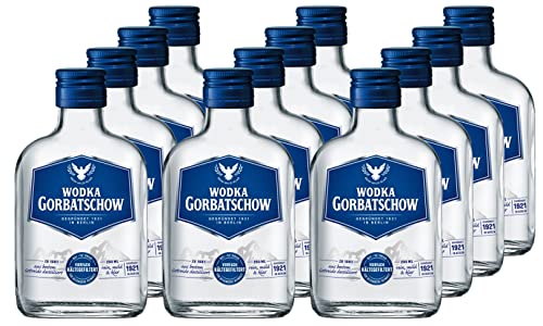 Wodka Gorbatschow 37,5 Prozent vol. (12 x 0,2 l) Premium Vodka im Taschenformat - milder Geschmack; ideal für Cocktails oder Longdrinks aber auch zum puren Genuss von Gorbatschow