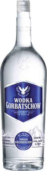 Wodka Gorbatschow 37,5% vol 3 l von Wodka Gorbatschow