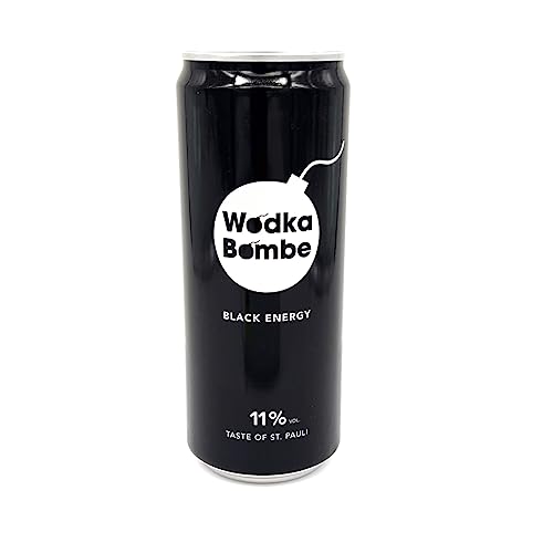Wodkabombe - Das Original aus Hamburg, alkoholisches Mischgetränk (Black Energy 24 x 330 ml) von Wodkabombe