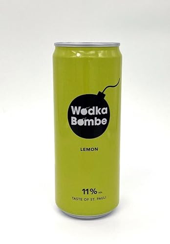 Wodkabombe - Das Original aus Hamburg, alkoholisches Mischgetränk (Lemon 24 x 330 ml) von Wodkabombe