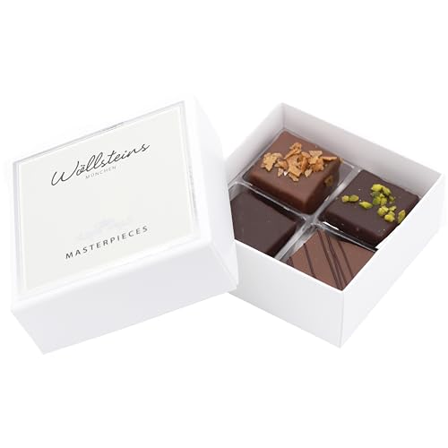 Masterpieces Mini 4er Set Pralinenmischung – Geschenk Box, feine luxuriöse Pralinenmischung HANDGEMACHT aus Meisterhand Pralinen Konfekt Masterpieces Mini 4er Set Pralinenmischung – Geschenk Box, feine luxuriöse Pralinenmischung HANDGEMACHT aus Meisterhand Pralinen Konfekt von Wöllsteins Desserthaus
