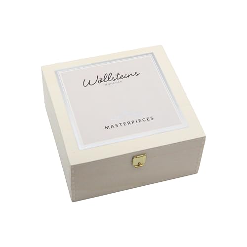 Masterpieces Pralinen Konfekt Prinz Wöllstein 32er Holzgeschenkbox, feine luxuriöse Pralinenmischung HANDGEMACHT aus Meisterhand I Noisette & Marzipan Pralinenmischung Masterpieces Pralinen Konfekt Prinz Wöllstein 32er Holzgeschenkbox, feine luxuriöse Pralinenmischung HANDGEMACHT aus Meisterhand I Noisette & Marzipan Pralinenmischung von Wöllsteins Desserthaus