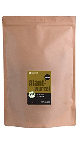 Wohltuer Bio Alantwurzel geschnitten | Alantwurzel-Tee | Kräutertee Alant | Helenenkraut | Alanttee in geprüfter Bio-Qualität 300g von Wohltuer