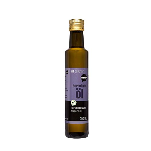 Wohltuer Bio Borretschöl 250ml - Nativ gepresst und 100% rein - Natur pur (250 ml) von Wohltuer
