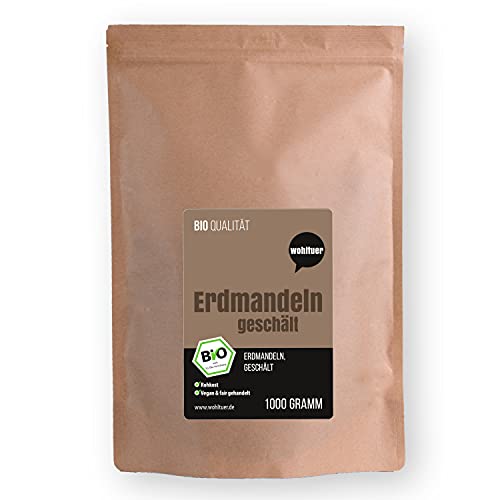 Wohltuer Bio Erdmandeln ganz, geschält 1000g - Chufas - Bio & aus fairem Handel - zum Knabbern Wohltuer Bio Erdmandeln ganz, geschält 1000g - Chufas - Bio & aus fairem Handel - zum Knabbern von Wohltuer