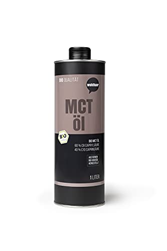 Wohltuer Bio MCT Öl 1000 ml - Hergestellt aus reinem Bio Kokosöl - C8 Caprylsäure & C10 Caprinsäure - für ketogene Ernährung Wohltuer Bio MCT Öl 1000 ml - Hergestellt aus reinem Bio Kokosöl - C8 Caprylsäure & C10 Caprinsäure - für ketogene Ernährung von Wohltuer