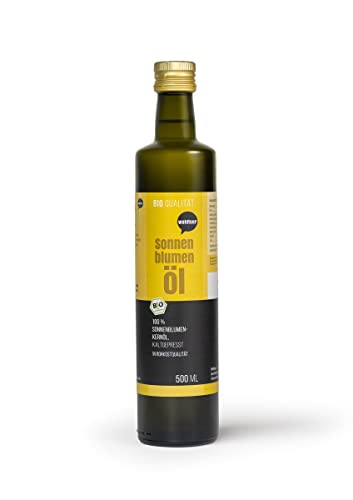 Wohltuer Bio Sonnenblumenöl 500ml kaltgepresst in Rohkostqualität aus Deutschland von Wohltuer