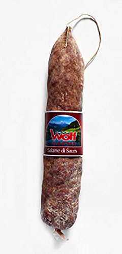 ca. 550gr Original italienische Spezialität Salame di Sauris Wolf - leicht geräucherte Berg Salami aus dem Friaul ca. 550gr Original italienische Spezialität Salame di Sauris Wolf - leicht geräucherte Berg Salami aus dem Friaul von Wolf Sauris
