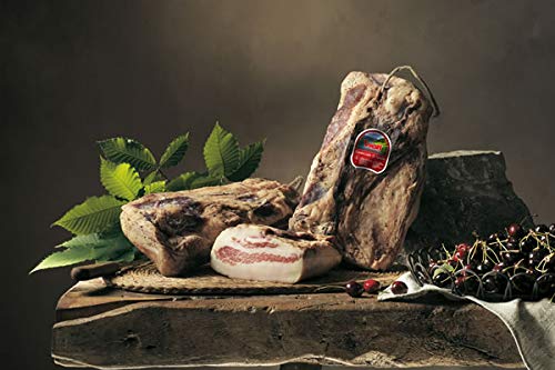 Italienische Guanciale di Sauris - Schweinebacke leicht gräuchert und luftgetrocknet aus dem Carnia Tal, Wolf Sauris (1000 gr) von Wolf Sauris