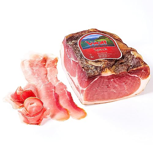 Probierpreis Sonderangebot Speck di Sauris - bester italienischer Schinken Speck 4 Monate gereift Wolf Sauris (500gr) von Wolf Sauris