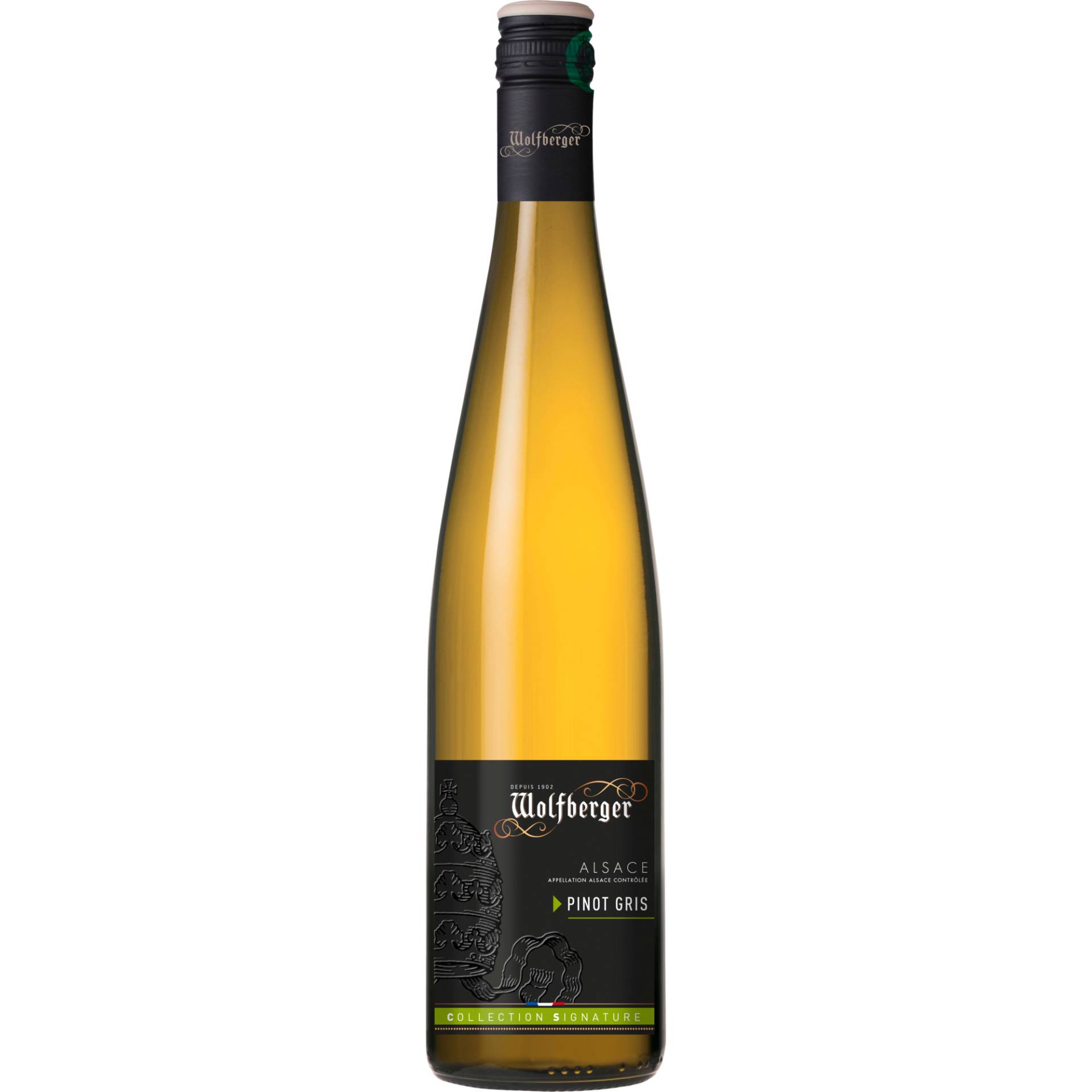 Wolfberger Pinot Gris Collection Signature, Alsace AOP, Elsass, 2022, Weißwein Wolfberger Pinot Gris Collection Signature, Alsace AOP, Elsass, 2022, Weißwein von Wolfberger, 6 Grande Rue, F-68420 Eguisheim