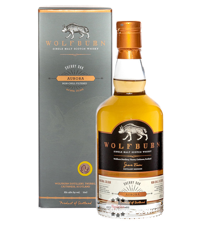 Wolfburn Aurora Sherry Oak Single Malt Scotch Whisky (46 % Vol., 0,7 Liter) von Wolfburn Distillery