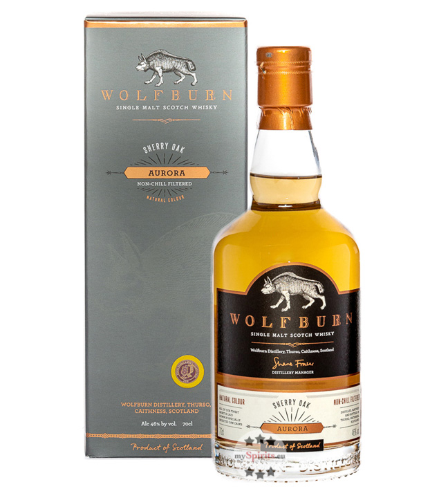 Wolfburn Aurora Sherry Oak Single Malt Scotch Whisky (46 % Vol., 0,7 Liter) von Wolfburn Distillery