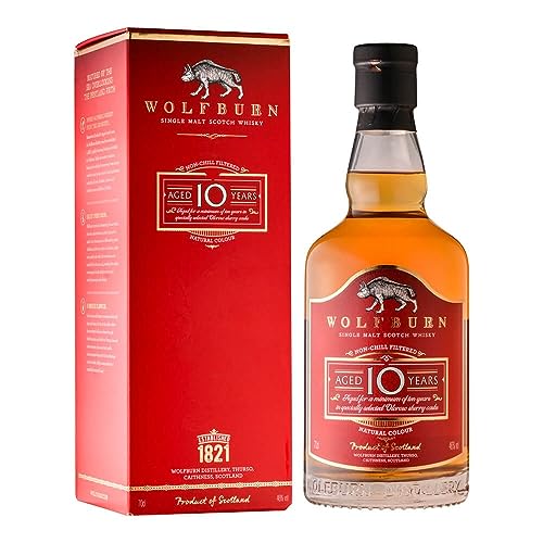Wolfburn 10 Years Old Single Malt Scotch Whisky 46% Vol. 0,7l in Geschenkbox von Wolfburn