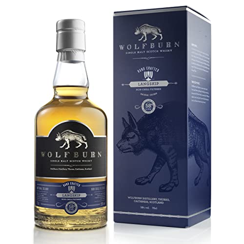 Wolfburn LANGSKIP Single Malt Scotch Whisky 58% Vol. 0,7l in Geschenkbox von Wolfburn