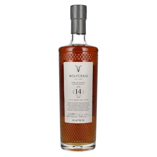 Wolfcraig 14 Years Old Triple Sherry Cask Finish Premium Blended Whisky 46,1% Vol. 0,7l Wolfcraig 14 Years Old Triple Sherry Cask Finish Premium Blended Whisky 46,1% Vol. 0,7l von Wolfcraig