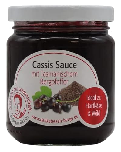 Wolfram Berge Cassis Sauce mit Tasmanischem Bergpfeffer, 6er Pack (6 x 200ml) von Wolfram Berge