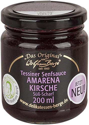 Original Tessiner Senfsauce Amarena Kirsche 200ml von Wolfram Berge