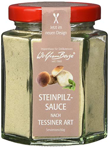 Wolfram Berge Steinpilz-Rahmsauce nach Tessiner Art - Zubereitung für Steinpilzsauce, 3er Pack (3 x 75 g) von Wolfram Berge