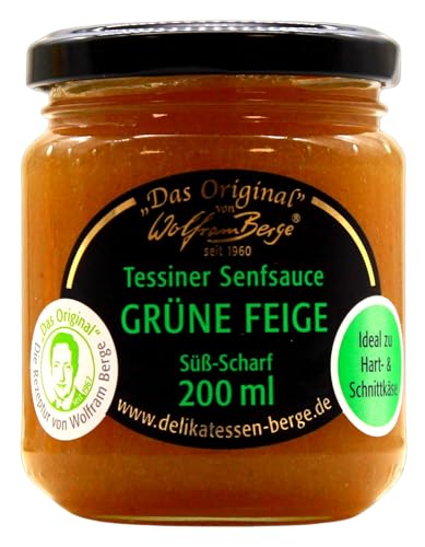 Wolfram Berge Tessinger Senfsauce Grüne Feige, 13er Pack (13 x 200ml) von Wolfram Berge