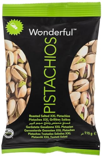 Wonderful Pistachio Nuts - Healthy Snacks, Super Foods, Roasted Salted Flavour - Pack of 3, 115g Pistachios von Wonderful