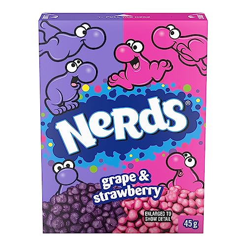 Wonaka Nerds Erdbeere und Traube, 46,7 g, amerikanische Kerze, 3 Packungen Wonaka Nerds Erdbeere und Traube, 46,7 g, amerikanische Kerze, 3 Packungen von Wonka