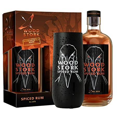 Wood Stork Geschenkbox Spiced Rum a 500ml + limitiertes Glas (40% Vol.) Edition 2021 von Wood Stork