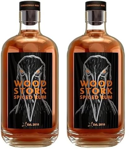 Wood Stork Schwarzwald Spiced Rum | Gebrannt im Schwarzwald, verfeinert mit exotischen Aromen aus Übersee (40% vol) | 1 x 0,5l (Packung mit 2) von Wood Stork