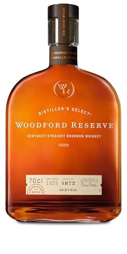 Woodford Reserve Bourbon Whiskey - Ein hochwertiges Geschenk - Perfekt ausgewogen mit würzigen und süßen Noten von Früchten und Vanille - 0.7L/43.2% Vol. Woodford Reserve Bourbon Whiskey - Ein hochwertiges Geschenk - Perfekt ausgewogen mit würzigen und süßen Noten von Früchten und Vanille - 0.7L/43.2% Vol. von Woodford Reserve