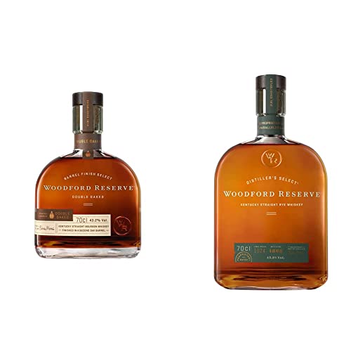 Woodford Reserve Kentucky Straight Double Oaked (1 x 0.7 l) & Kentucky Straight Rye (1 x 0.7 l) von Woodford Reserve