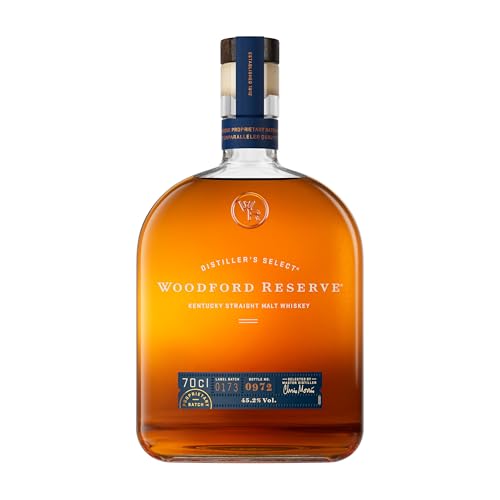 Woodford Reserve Malt Whiskey - Ein hochwertiges Geschenk - Kräftiges Aroma von Nüssen, Karamell & Früchten - 0.7L/45.2% Vol. von Woodford Reserve