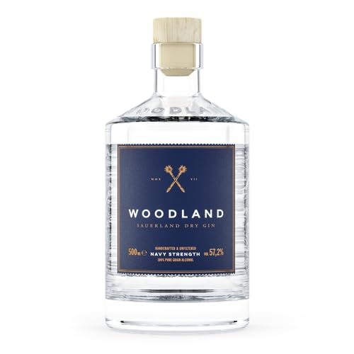 Woodland Sauerland Dry Gin NAVY STRENGTH 57,2% Vol. 0,5l von Woodland