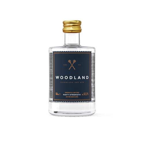 Woodland Sauerland Dry Gin Navy Strength, Miniatur, 57,2% vol. (50ml) von Woodland