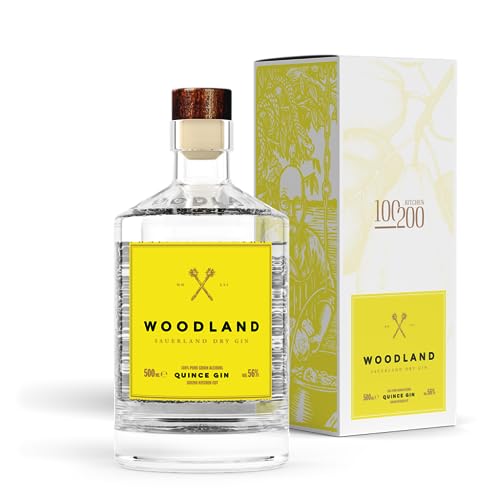 Woodland x 100/200 – Quitten Gin, 56%-Vol., 0,5l (Sonder Edition) von Woodland
