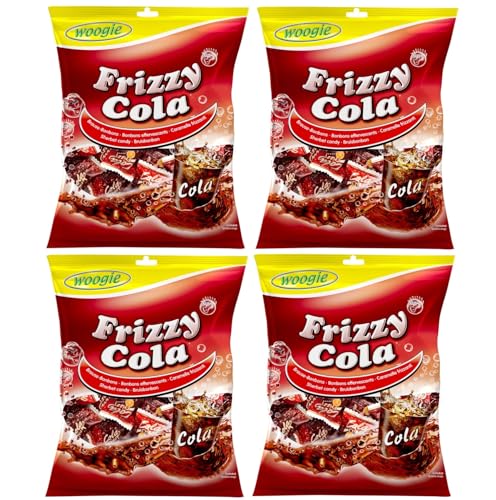 Woogie Frizzy Cola Brause- Bonbons Hartkaramellen Mit Cola- Geschmack 4 x 170g von Woogie
