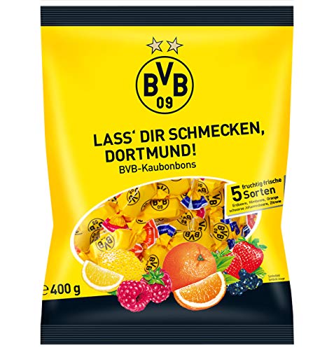 Woogie Borussia Dortmund BVB Kaubonbons, 1er Pack (1 x 400g) von Woogie