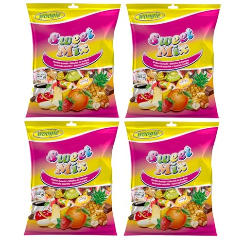 Woogie Sweet Mix Bonbon Auswahl Verschiedene Hartkaramellen Vorteilspackung 4 x 170g von Woogie