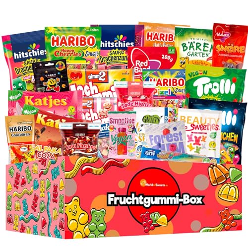 World of Sweets Fruchtgummi-Box – bunte Mischung mit Fruchtgummi & Weingummi zum Naschen, Teilen & Verschenken – süße Überraschungsbox für jeden Anlass World of Sweets Fruchtgummi-Box – bunte Mischung mit Fruchtgummi & Weingummi zum Naschen, Teilen & Verschenken – süße Überraschungsbox für jeden Anlass von World of Sweets