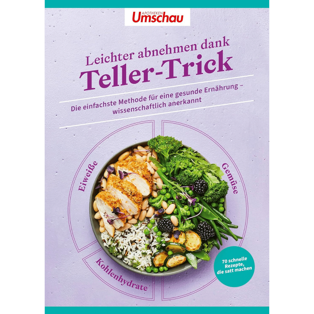Apotheken Umschau: Leichter abnehmen dank Teller-Trick Apotheken Umschau: Leichter abnehmen dank Teller-Trick von Wort und Bild