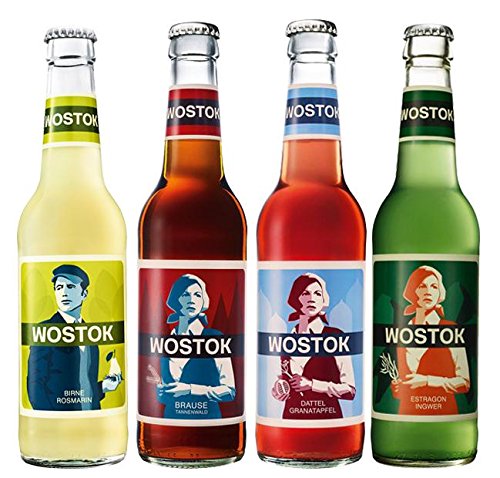 Wostok - Limonaden Probier-Set - 4x0,33l inkl.0,32€ MEHRWEG Pfand Wostok - Limonaden Probier-Set - 4x0,33l inkl.0,32€ MEHRWEG Pfand von Wostok
