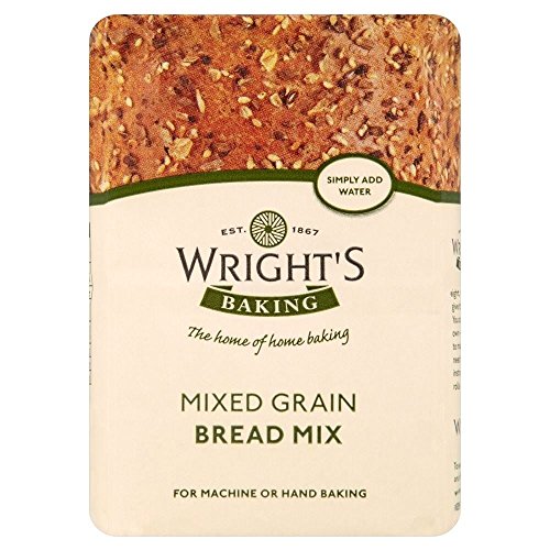 Wrights Mixed Grain Bread Mix (500g) - Packung mit 2 von Wright's (Home Baking)