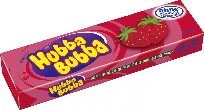 Hubba Bubba Strawberry Kaugummi von Wrigley's